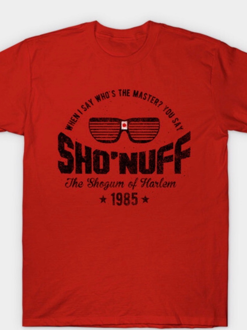 Gildan Red Short Sleeve Tee with Graphic from The Last Dragon (80’s movie)